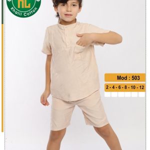 سوت ولادى قطعتين قميص نص كم وشورت